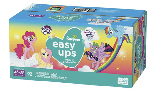 Pampers Easy Ups Training Underwear Girls, Size 6 4T-5T, 92 Count EasyOptionXY LLC
