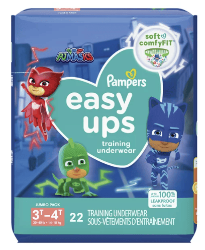 Pampers Easy Ups Training Underwear Boys Size 5 3T-4T, 22 Count EasyOptionXY LLC