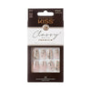 KISS Classy Premium Medium Coffin Glue-On Nails, Glossy Light White, 30 pieces EasyOptionXY LLC
