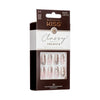 KISS Classy Premium Medium Coffin Glue-On Nails, Glossy Light White, 30 pieces EasyOptionXY LLC