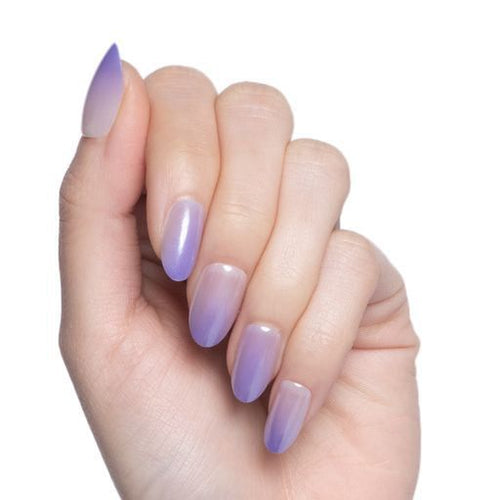 Olive & June Press-On Artificial Nails, Oval Medium, Purple Chrome Gradient, 42 Ct EasyOptionXY LLC