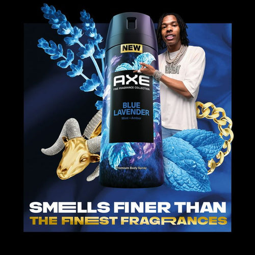 Axe Fine Fragrance Collection Premium Deodorant Body Spray for Men Blue Lavender, 4 oz EasyOptionXY LLC