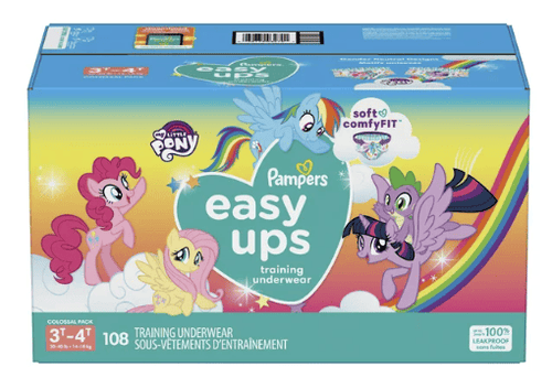 Pampers Easy Ups Training Underwear Girls, Size 5 3T-4T, 108 Count EasyOptionXY LLC