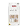 KISS Voguish Fantasy Medium Coffin Fake Nails Glossy Light White 28 Pieces EasyOptionXY LLC