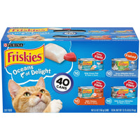 Purina Friskies Ocean Of Delight Wet Cat Food Variety Pack, 5.5 oz Cans (40 Pack) EasyOptionXY LLC
