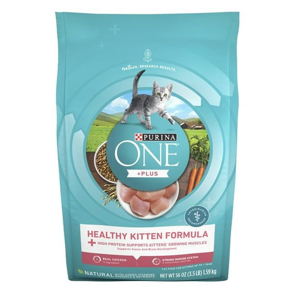 Purina One +Plus Healthy Kitten Formula for Kittens, 3.5 lb Bag EasyOptionXY LLC