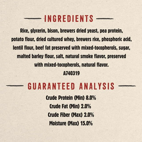 Purina Prime Bones Bison Natural Chews for Dogs, 11.2 oz Pouch EasyOptionXY LLC