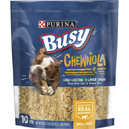 Purina Busy Rawhide Chewnola Oats & Brown Rice Treat for Dogs, 20 oz Pouch EasyOptionXY LLC