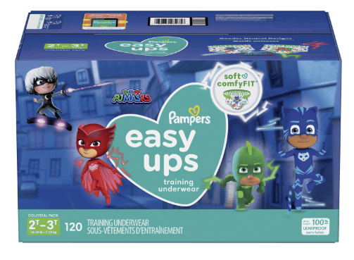 Pampers Easy Ups Training Underwear Boys, Size 4 2T-3T, 120 Count EasyOptionXY LLC