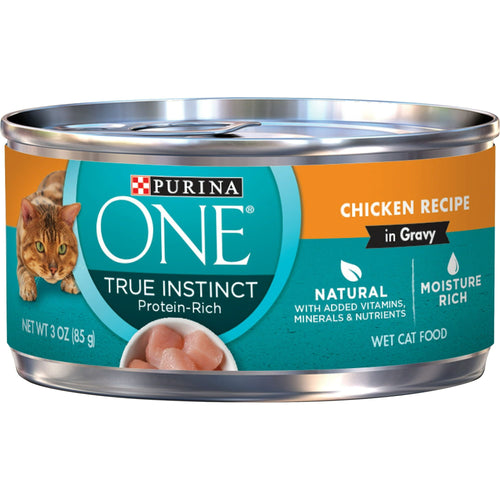Purina ONE True Instinct Chicken Gravy Wet Cat Food, 3 oz Can EasyOptionXY LLC