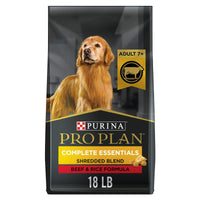 Purina Pro Plan Senior Adult 7+ Complete Essentials Shredded Blend Beef & Rice Formula High Protein Dog Food EasyOptionXY LLC