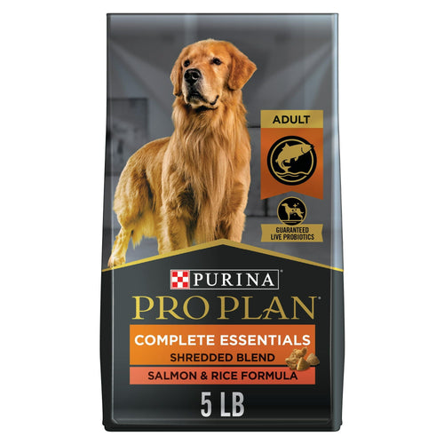 Purina Pro Plan High Protein Dog Food With Probiotics for Dogs, Shredded Blend Salmon & Rice Formula, 5 lb. Bag EasyOptionXY LLC