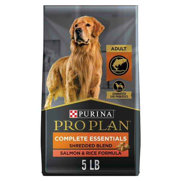 Purina Pro Plan High Protein Dog Food With Probiotics for Dogs, Shredded Blend Salmon & Rice Formula, 5 lb. Bag EasyOptionXY LLC