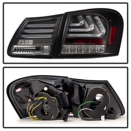 Spyder 07-11 Lexus GS 350 LED Tail Lights Black ALT-YD-LGS06-LED-BK OffRoadUSA.com