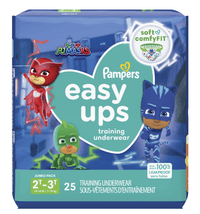 Pampers Easy Ups Training Underwear Boys Size 4 2T-3T, 25 Count EasyOptionXY LLC