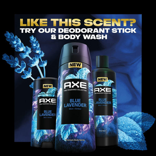 Axe Fine Fragrance Collection Premium Deodorant Body Spray for Men Blue Lavender, 4 oz EasyOptionXY LLC