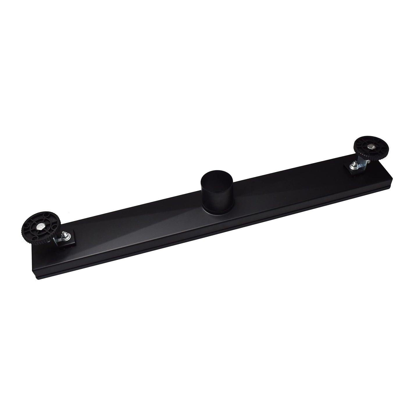 Linear Shower Drain 32" Comes with Matte Black Polished 2 in 1 Panels, Tile Insert Shower Drain, Equipped with Adjustableft,Hair Filters