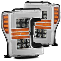AlphaRex 17-19 Ford Super Duty NOVA-Series LED Projector Headlights Chrome OffRoadUSA.com