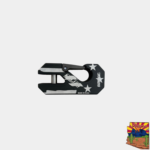 Aluminum winch shackle, closed latch (LIFE TIME WARRANTY*) MOJAB OFFROAD