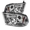 Spyder Dodge Ram 1500 09-14 10-14 Projector Headlights Halogen- LED Halo LED - Chrm PRO-YD-DR09-HL-C OffRoadUSA.com