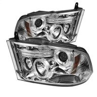 Spyder Dodge Ram 1500 09-14 10-14 Projector Headlights Halogen- LED Halo LED - Chrm PRO-YD-DR09-HL-C OffRoadUSA.com