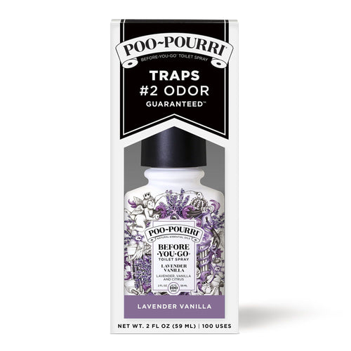 Poo~Pourri Lavender Vanilla, Lavender + Vanilla + Citrus Before You Go Toilet Spray 2 Oz (Odor eliminating Air Freshener) EasyOptionXY LLC