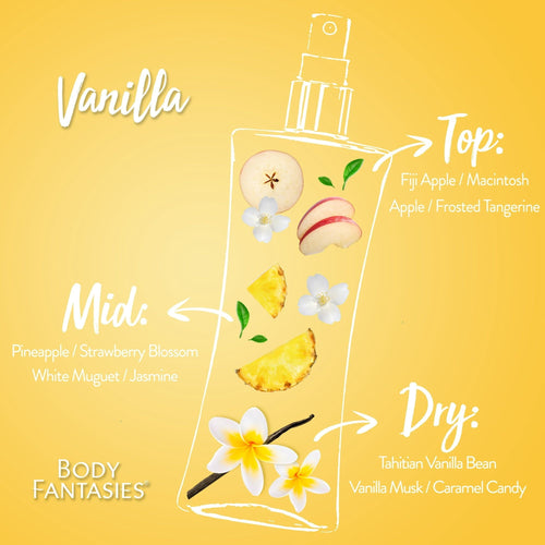 Body Fantasies Signature Fragrance Body Spray, Vanilla, 8 fl oz EasyOptionXY LLC