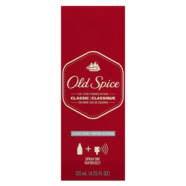 Old Spice Cologne Spray for Men, Classic Scent, 4.25 fl oz EasyOptionXY LLC