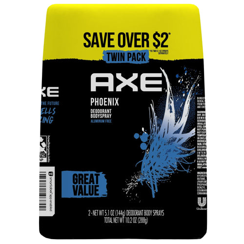 Axe Body Spray Deodorant Phoenix, 5.1 oz Twin EasyOptionXY LLC