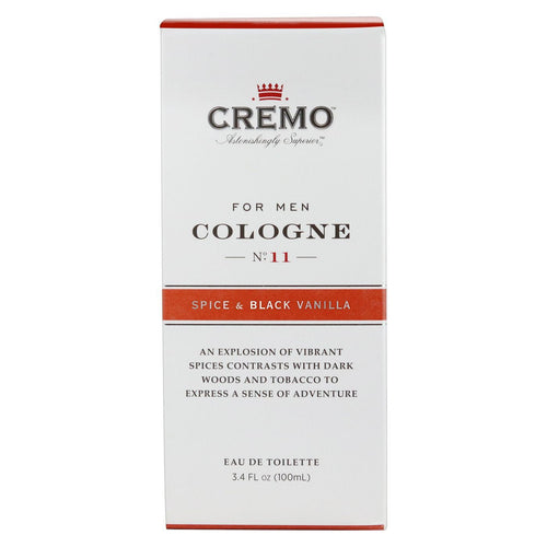 CREMO Spice and Black Vanilla Cologne Spray Cologne for Men, 3.4 Oz EasyOptionXY LLC