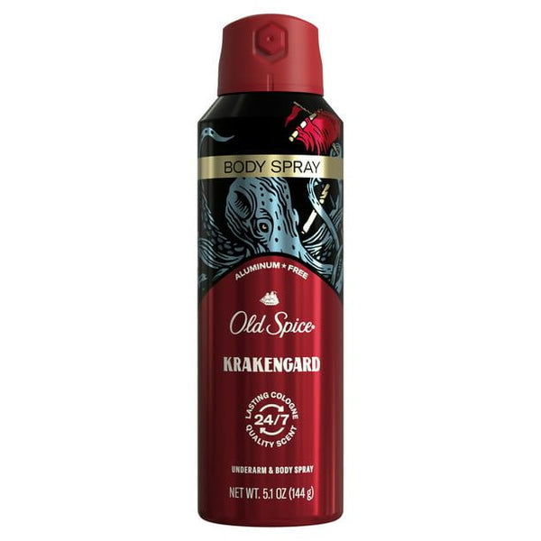 Old Spice Aluminum Free Body Spray for Men, Krakengard, 5.1 Oz EasyOptionXY LLC