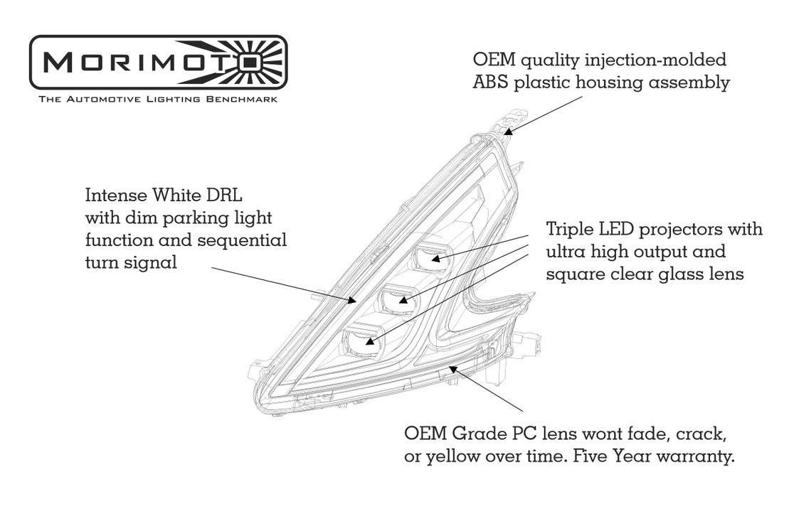 Morimoto Nissan 370Z (09-21) XB LED Headlights