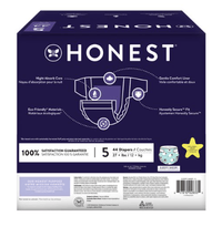 The Honest Company Overnight Baby Diapers, Sleepy Sheep, Size 5, 44 ct EasyOptionXY LLC
