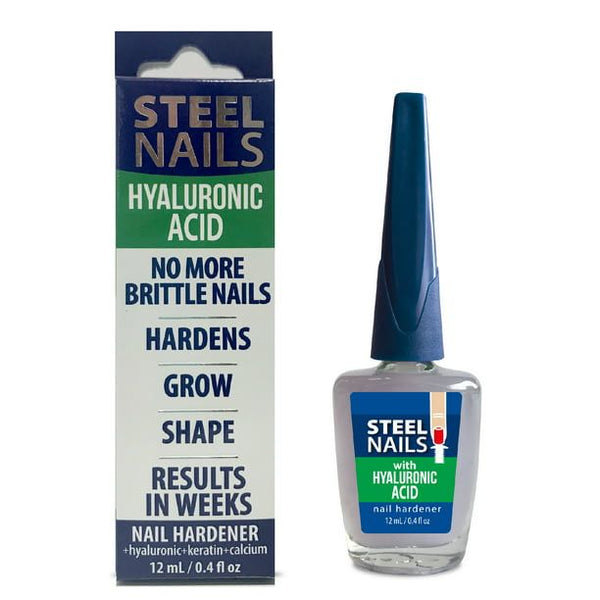 Steel Nails Nail Hardener with Hyaluronic Acid, 0.40 fl oz EasyOptionXY LLC