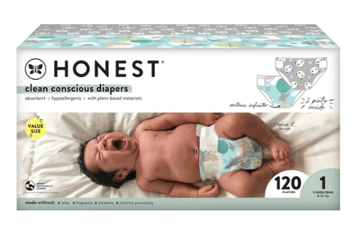 The Honest Company Clean Conscious Baby Diapers, Size 1, 120 ct EasyOptionXY LLC