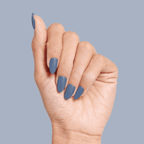 Olive & June Press-on Artificial Nails, Almond Medium, Social Studies, Blue, 42 Ct EasyOptionXY LLC