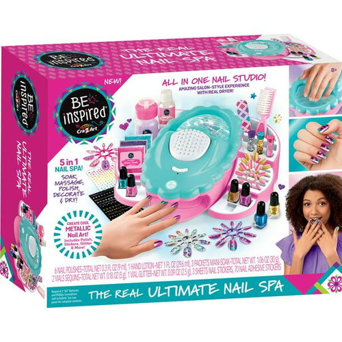 Cra-Z-Art Be Inspired 5-in-1 Real Ultimate Manicure Metallic Nail Polish Spa EasyOptionXY LLC