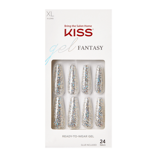 KISS Gel Fantasy Ready-to-Wear Fake Nails, 'Best Friend', 28 Count EasyOptionXY LLC