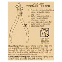 Equate Beauty Stainless Steel Easy Grip Non-Slip Toenail Nipper EasyOptionXY LLC