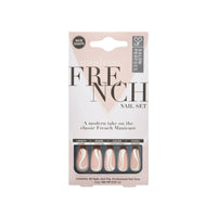 Salon Perfect Artificial Nails, 155 Modern French White Swirl, File & Glue Included, 30 Nails EasyOptionXY LLC