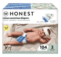 The Honest Company Clean Conscious Baby Diapers, Size 3, 104 ct EasyOptionXY LLC