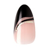 KISS Voguish Fantasy Medium Almond Fake Nails, Glossy Dark Black, 'Magnifique', 28 Ct EasyOptionXY LLC