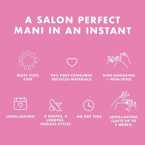 Olive & June Press-on Artificial Nails, Squoval Short, CV, Red, 42 ct EasyOptionXY LLC