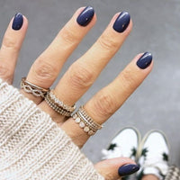 Olive & June Press-on Artificial Nails, Round Extra Short, OMG, Blue, 42 Ct EasyOptionXY LLC