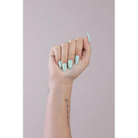 PaintLab Reusable Press-on Gel Nails Kit, Daisy Turquoise, 24 Ct EasyOptionXY LLC