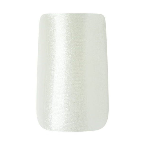 KISS Gel Fantasy Sculpted Medium Square Glue-On Nails, Glossy Light White, 'Glazed', 28 Ct EasyOptionXY LLC