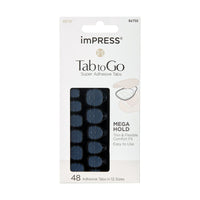 KISS imPRESS Tab to Go Mega Hold Super Adhesive Tabs, 12 Sizes, 48 Pieces EasyOptionXY LLC