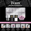 PUEEN Nail Art Stamp Designer Kit, Metal Stamping Plate, 12 Patterns EasyOptionXY LLC