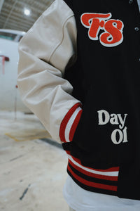 Manifest Varsity Jacket (Black) Fly Supply Co