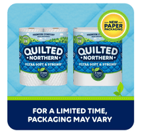 Quilted Northern Ultra Soft & Strong Toilet Paper, 18 Mega Rolls, Recyclable Paper Packaging EasyOptionXY LLC